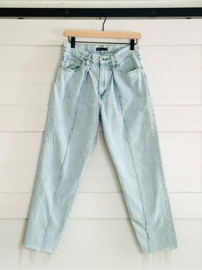 Levi's Light Blue Straight Leg Jeans with Center Seams